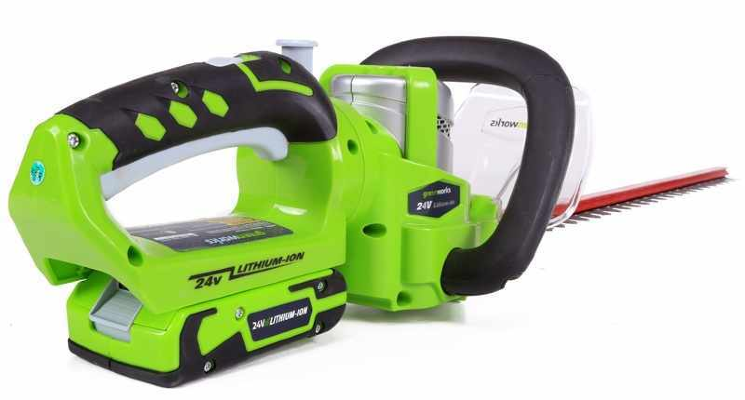 Кусторез аккумуляторный Greenworks G24HT57 Deluxe, 24V, 57см, без АКБ и ЗУ