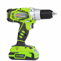 Дрель-шуруповерт аккумуляторная Greenworks G24DD, 24V, без АКБ и ЗУ
