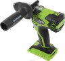Дрель-шуруповерт аккумуляторная Greenworks G24DDK2, 24V, c 1хАКБ 2 А.ч и ЗУ в кейсе