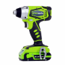 Шуруповерт ударный аккумуляторный Greenworks G24ID, 24V, без АКБ и ЗУ