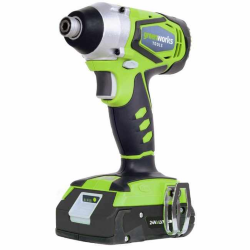 Шуруповерт ударный аккумуляторный Greenworks G24ID, 24V, без АКБ и ЗУ