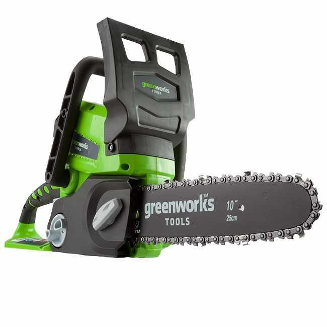 Цепная пила аккумуляторная GreenWorks G24CS25, 24V, 25см, без АКБ и ЗУ